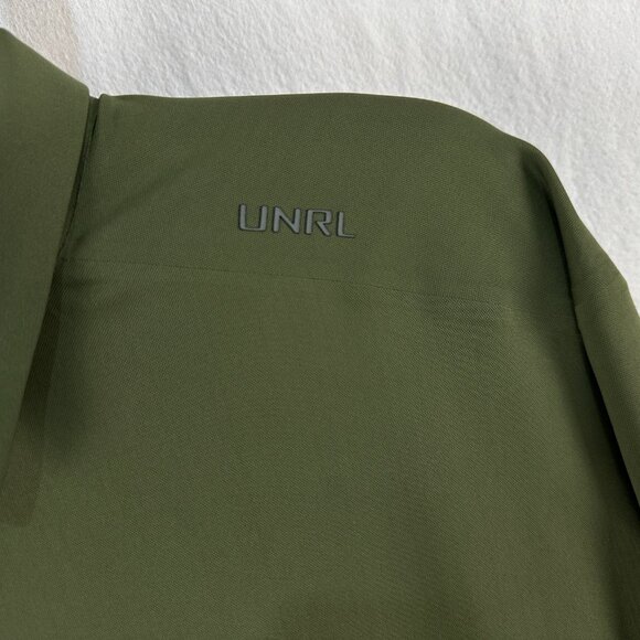 UNRL Shirt Men's XXL 2XL Olive Green Performance Pique Short Sleeve Golf Polo - Picture 4 of 8